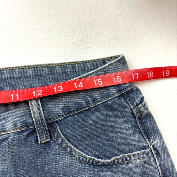 NWT Romwe Grunge Punk Star Pattern Straight Leg Boy Friend Jeans Size XL - Picture 14 of 16